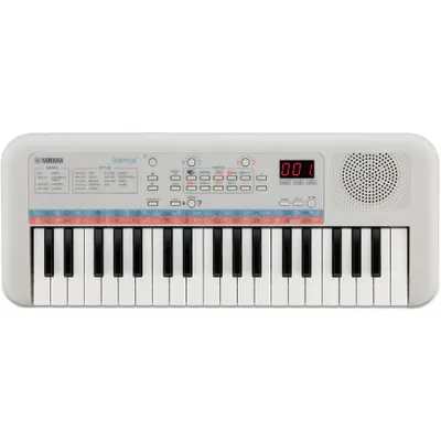 Produktbild von Yamaha Remie PSS-E30 Digitaler Synthesizer mit 37 Tasten, weiß mit Lautsprechern