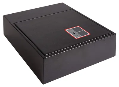 Imagen del producto de Caja fuerte para muebles con cerradura de llave - 11 litros de capacidad - 31x38x11 cm - Acero