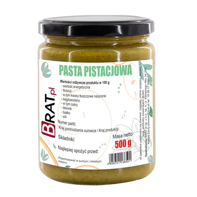 Obrázek produktu pro Pistáciová pasta 500g Brat.pl
