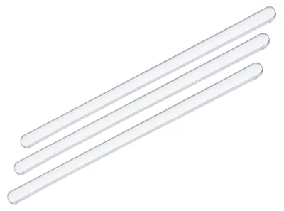 Imagen del producto de Varillas de agitación de vidrio borosilicato, juego de 3 unidades, 15 cm (5.91 pulgadas), 8 mm de diámetro, para laboratorio