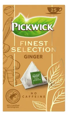 Produktbild von Pickwick Finest Selection Ingwer Tee, 25 Beutel, 50g, koffeinfrei, aromatisch