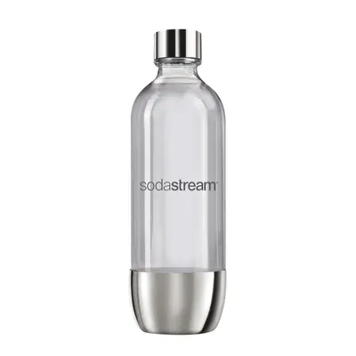 Produktbild von Láhev na perlivou vodu SodaStream PET s nerezovým dnem a víčkem 1000 ml