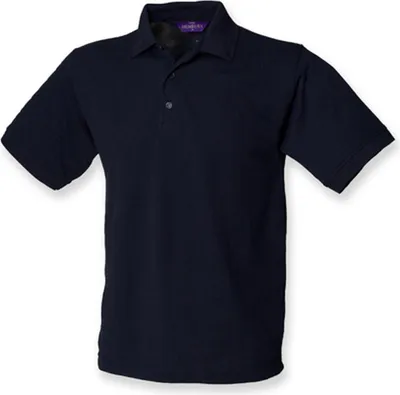 Produktbild von Henbury H400 | Herren  65/35 Classic Piqué Polo Shirt - Farbe: Navy - Größe: S