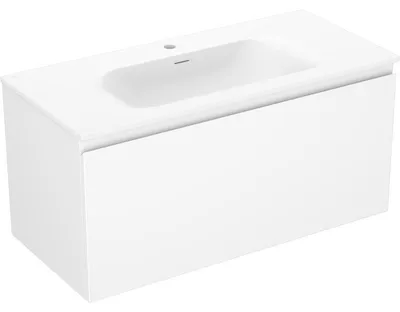 Obrázek produktu pro Mexen Orio koupelnová skříňka 100 cm s umyvadlem Vela, 1 zásuvka, bílá matná - 91A10-10047-1-BF01-W23M01