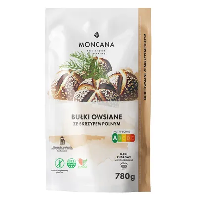 Produktbild von MONCANA Haferflockenbrötchen mit Schachtelhalm 780 g