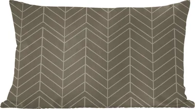 Produktbild von MuchoWow® Zierkissen Sofakissen Wohnzimmer Dekokissen 60x40 cm Muster - Grau - Luxus - Kopfkissen - Polster mit Foto