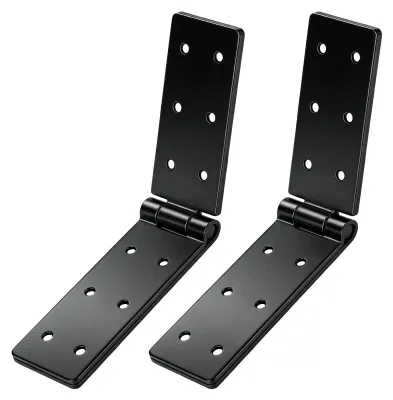 Immagine prodotto di Cerniere per porte nere - Pieghevoli - Cerniere per mobili - Cerniere robuste - Per porte in legno - Set di 2 - Cerniera per mobili