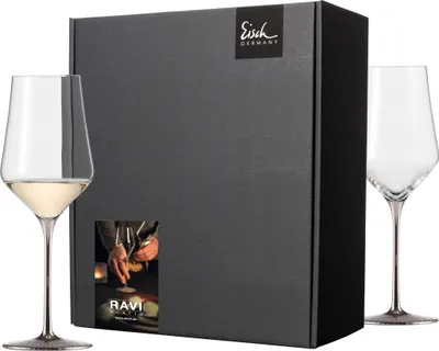 Obrázek produktu pro Eisch advantage set 2 kusy 2 sklenice na bílé víno 518/3 v dárkové krabičce Festivity RAVI PLATIN 75851830 a dárek + dar