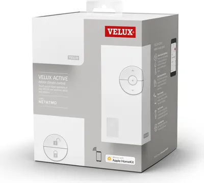 Produktbild von VELUX Active Raumklima-Steuerung Grundausstattung (KIX 300 EU2) - Intelligente Sensoren, Smart-Home-Fähig, Automatische Klimaregulierung - Weiß