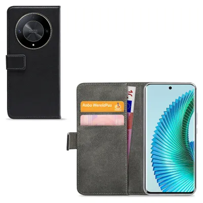 Image de MobilizePolyuréthaneLeather Book Case Black Honor Magic6 Lite