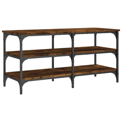 Obrázek produktu pro vidaXL Lavice na boty kouřový dub 100x38,5x49 cm materiál na bázi dřeva