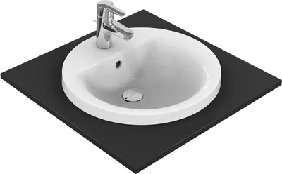 Produktbild von Ideal Standard IDS Einbauwaschtisch CONNECT rund 480mm weiß