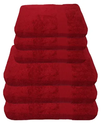 Produktbild von Julie Julsen Handtuch Sets 600g/m²  Bordeaux,6 tlg. 3 Badetücher 3 Handtücher