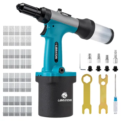 Immagine prodotto di Pistola per graffette pneumatica LIBRATON, pinza per graffette pneumatica, con 200 graffette