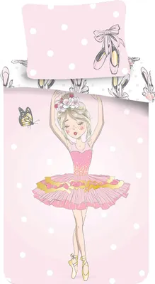 Produktbild von Jerry Fabrics Bettwäsche Fotodruck Ballerina 140x200, 70x90 cm