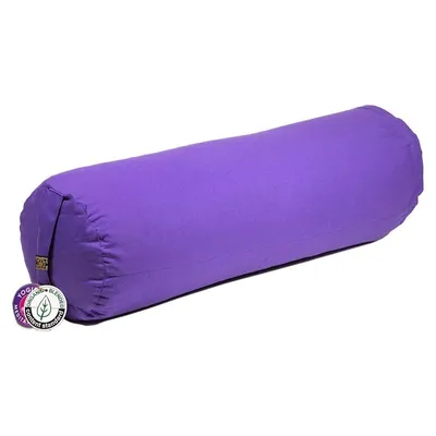 Image de Traversin Rond Violet Coton Bio (ocs) - 60x16cm;±2300 G