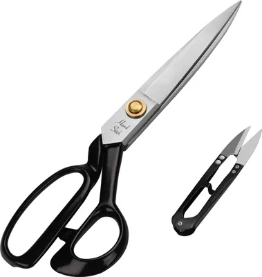 Produktbild von Handi Stitch Schneider Schere mit Fadenschneider - Schneiderschere Stoffschere - Profi Nähschere Stoffschere Scharf 22,86cm aus Edelstahl -