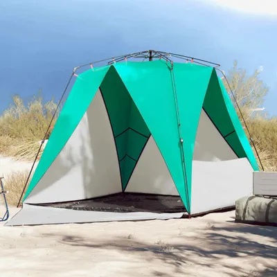 Produktbild von "im Angebot" Strandzelt 4 Personen Seegrün Quick Release Wasserdicht - Campingzelte CC17574