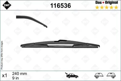 Produktbild von Wischblatt hinten Bügelwischblatt 240 mm SWF für u.a. RENAULT MEGANE