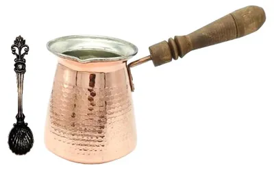 Immagine prodotto di Bollitore turco per caffè - Ibrik in rame fatto a mano, per 2-8 tazze