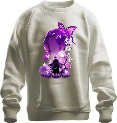 Obrázek produktu pro Kimetsu no Yaiba Shinobu Kocho Demon Slayer Uni mikina, Natur, S