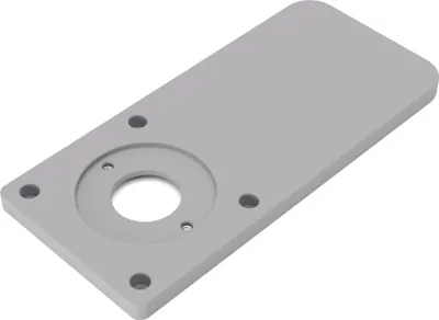 Immagine prodotto di PRIWAS piastra adattatrice XL compatibile con Makita DRT52 | piastra di scorrimento maggiorata per bussole di copiatura compatibile con rifilatori Makita