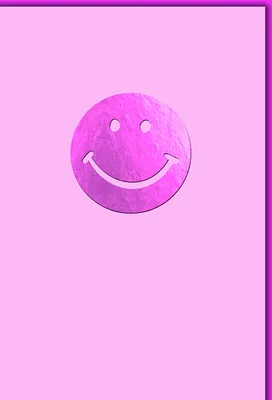 Produktbild von Ohne Text - Karte mit Umschlag - rosa Smiley
