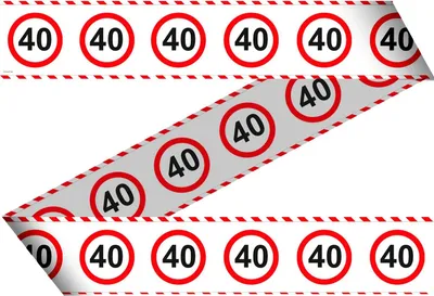 Produktbild von Absperrband zum 40. Geburtstag