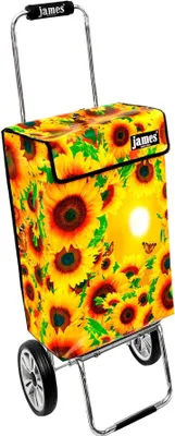 Produktbild von James Einkaufstrolley - MIRASOL - stabiler Einkaufswagen mit individuellem Design - einfarbig: gelb in Ausführung: Chrome19