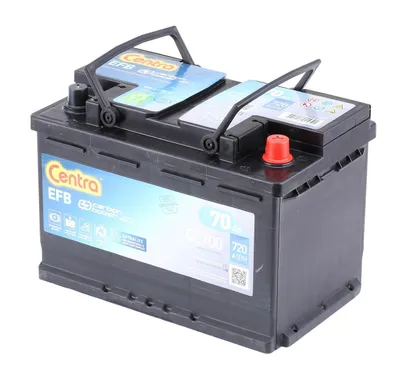 Produktbild von CENTRA EFB Starterbatterie 12V 70Ah 760A/EN L3 für Auto LKW Batterie