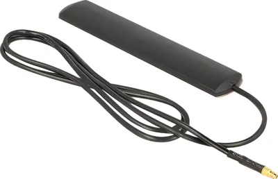 Produktbild von Delock LTE Antenne MMCX Stecker 3 dBi omnidirektional starr schwarz Klebemontage