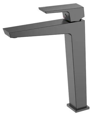 Obrázek produktu pro Avapax | Umývadlová baterie stojící vysoká – matný gun metal – páková – mosaz – kolekce Vellano