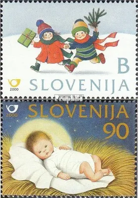 Produktbild von Briefmarken Slowenien 2000 Mi 328-329 (kompl.Ausg.) postfrisch Weihnachten