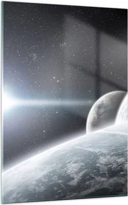Produktbild von Bilder auf glas - Einteilig - Planeten Kosmos Sterne - 50x70cm - Glasbilder - Wandbilder - Bilder - zum Aufhängen bereit - Wanddekoration aus Glas - Glas Bilder - Wandbild auf Glas - GPA50x70-2327