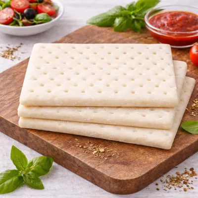 Produktbild von Pizzaböden glutenfrei, vegan, 3 x 77 g (230 g) - fertig zum Belegen, Backzeit ca. 6 Min