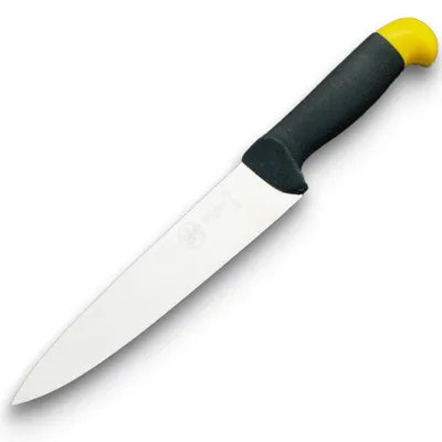 Image de Couteau de boucher à lame en acier - 24 cm