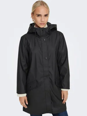 Produktbild von Schwarzer wasserdichter Parka für Frauen ONLY Elisa