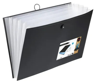 Immagine prodotto di Viquel A3 Cartella portadocumenti con 6 scomparti Nero, plastica, 47x32 cm