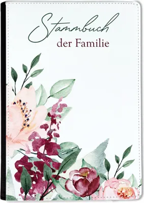 Produktbild von Familienstammbuch, Stammbuch A5 Boho Gold Brombeere Stammbuch der Familie, für Hochzeit