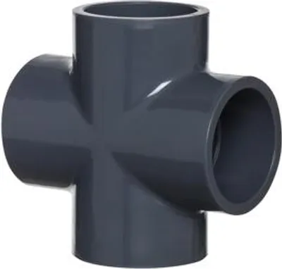 Obrázok produktu pre PVC tvarovka - Kríž 90° 40 mm, 4x lepený spoj