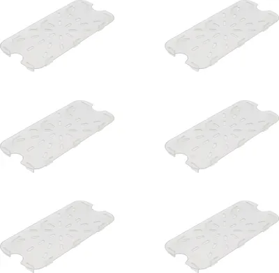 Produktbild von AcMax 6 Stück Polycarbonat Abtropfeinlage für GN 1/3 Kunststoff Gastronormbehälter GN-Behälter Gastronorm