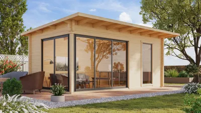 Produktbild von Fjordholz Gartenhaus Modell Starla 70 F
