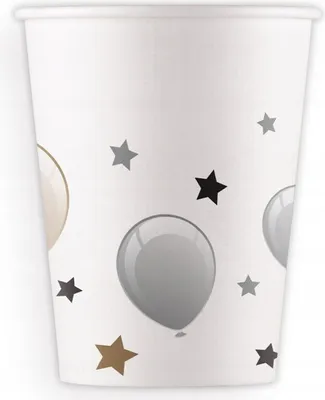 Produktbild von Happy Birthday Party Pappbecher 200ml 8 Stk