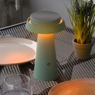 Produktbild von esotec Solar Sensor Campingleuchte Tischlampe bernstein Sissi 23, USB 102924