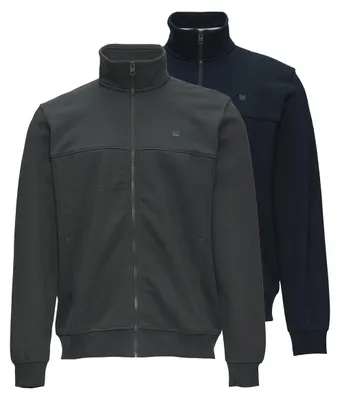 Produktbild von s.Oliver 2er Pack Basic Sweatjacke Angenehm weiche Sweatqualität, Stehkragen und Reißverschluss, Sportlich lässiger Alltagslook