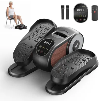 Produktbild von Mini Ellipsentrainer & Stepper – kompakter Crosstrainer mit 12 Geschwindigkeiten, LCD-Display, platzsparend, Heimtrainer für Beine & Po