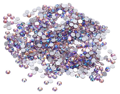 Productafbeelding van Strassstenen 1440 Stuks, Glitzerstenen voor Creatief Werk en Make-Up (AB Lichtpaars)