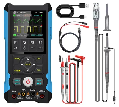 Obrázok produktu pre Prenosný osciloskop 3 v 1, multimeter, generátor DDS, 2 kanály, 80 MHz