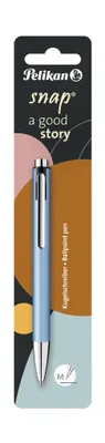 Produktbild von Pelikan Kugelschreiber Snap Metallic Frostblau Blister