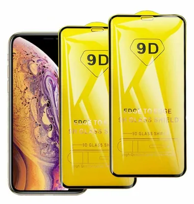 Produktbild von Für iPhone X XS 360 9H 9D Full Cover Schutzglas echt Glas
